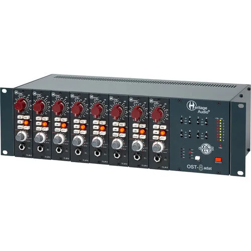 Heritage Audio OST-8 ADAT 8-Slot 500 Series Rack with Premium 24-Bit / 192 kHz ADC