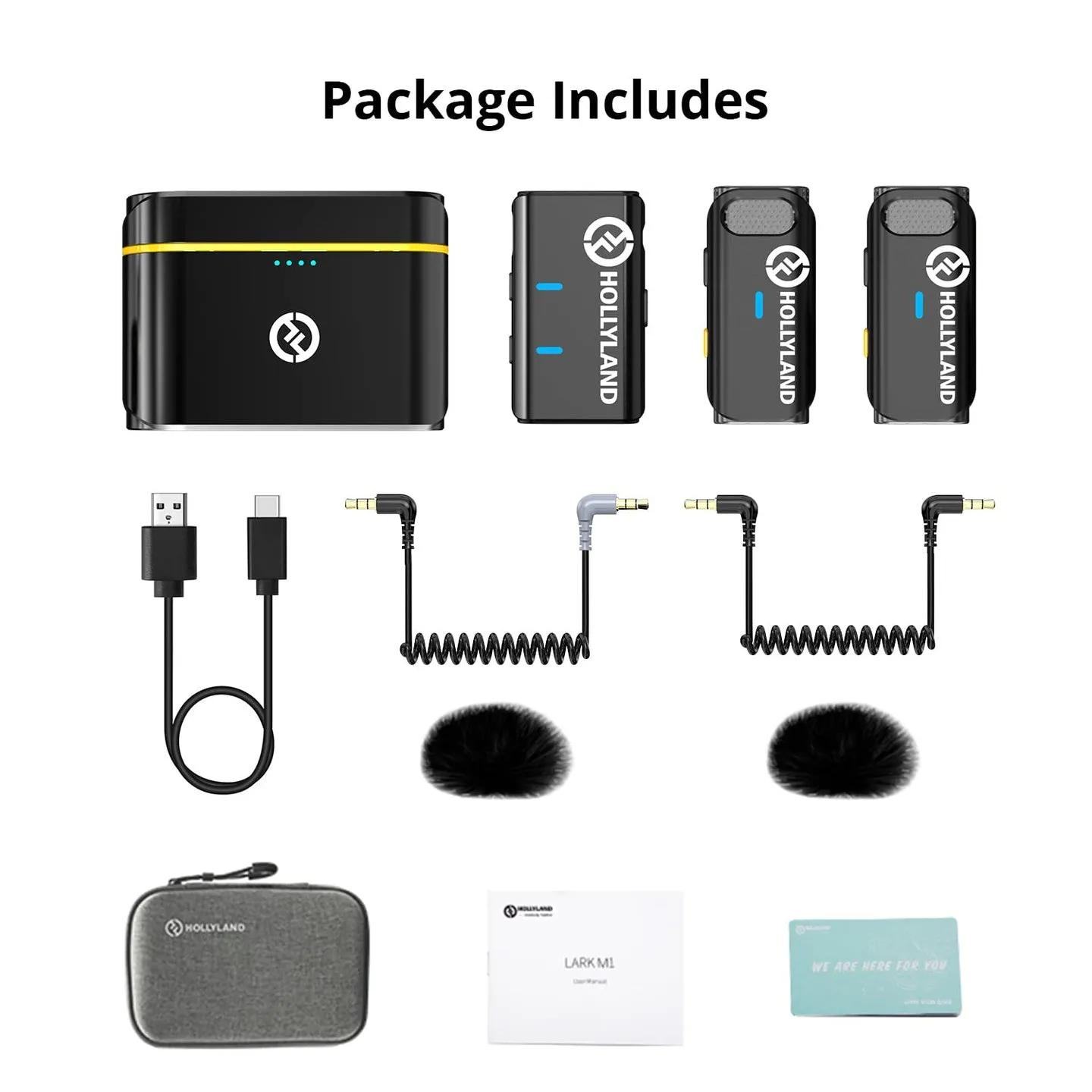 Hollyland LARK M1 DUO 2-Person Wireless Microphone System (2.4 GHz)