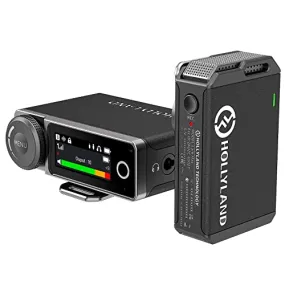 Hollyland Lark Max Wireless Lavalier Microphone System (1TX 1RX, No Charging Case), Professional ENC, Studio Quality Audio, Compatible with DSLR Camera, iPhone, Android, PC-Black