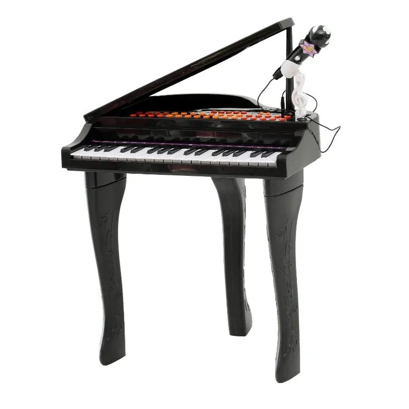 HOMCOM Mini Electronic Piano W/Stool-Black