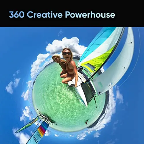 Insta360 X3 - Waterproof 360 Action Camera Bundle Includes Extra 2 Batteries, Charger, Invisible Selfie Stick & Memory Card