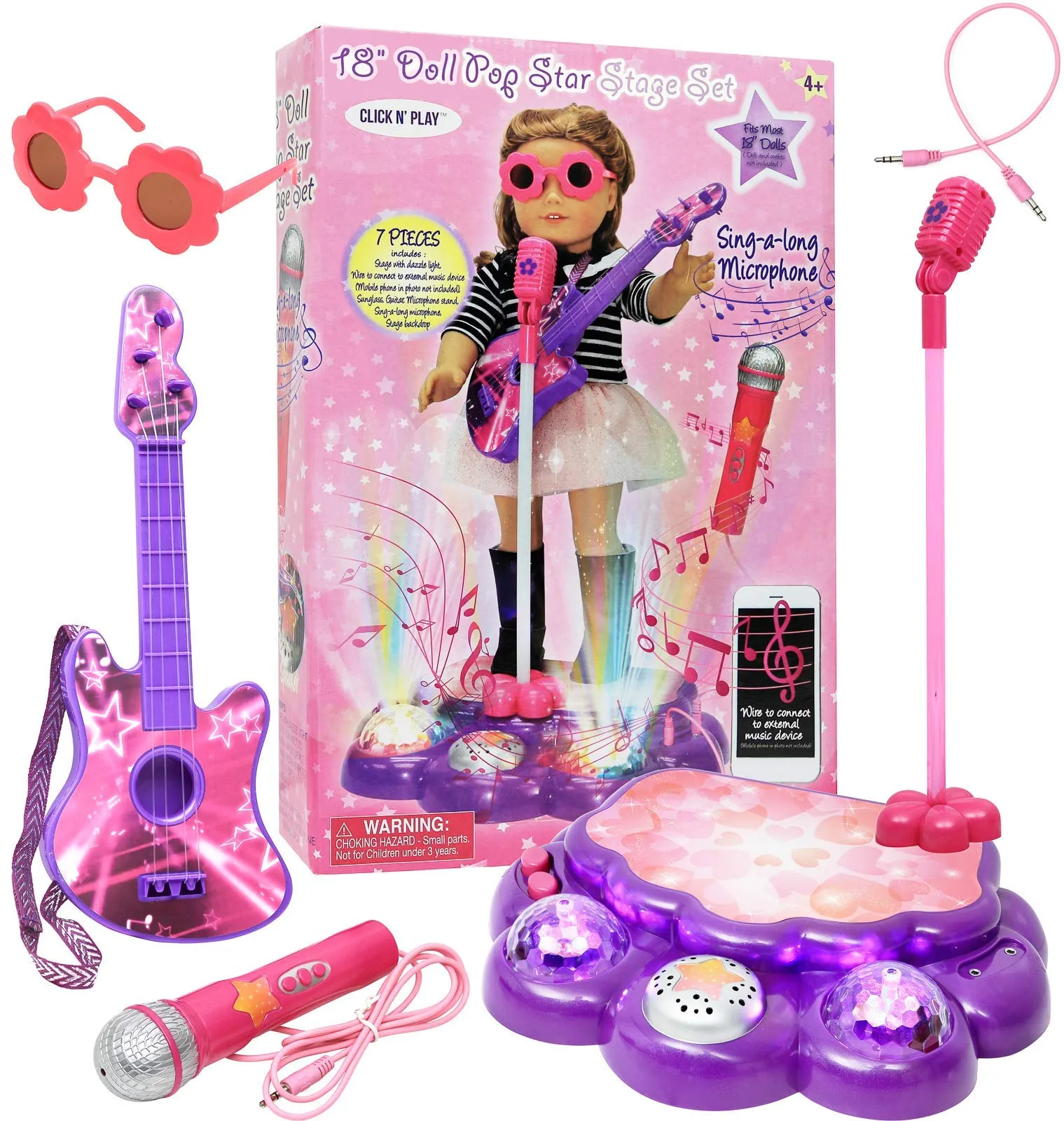 Interacting Karaoke Sing-Along Performance Stage Perfect For 18"