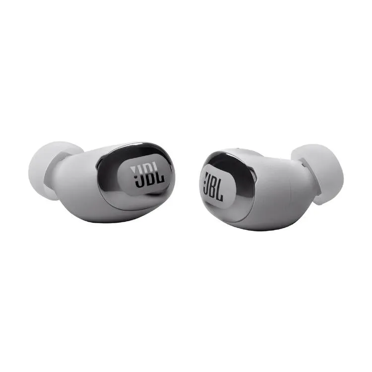 JBL Live Buds 3 | Écouteurs intra-auriculaires - Écran tactile LED 1,45" - Bluetooth - Argent