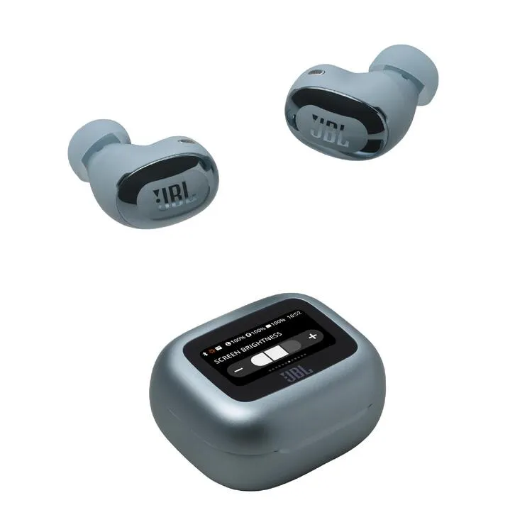 JBL Live Buds 3 | Écouteurs intra-auriculaires - Écran tactile LED 1,45" - Bluetooth - Bleu