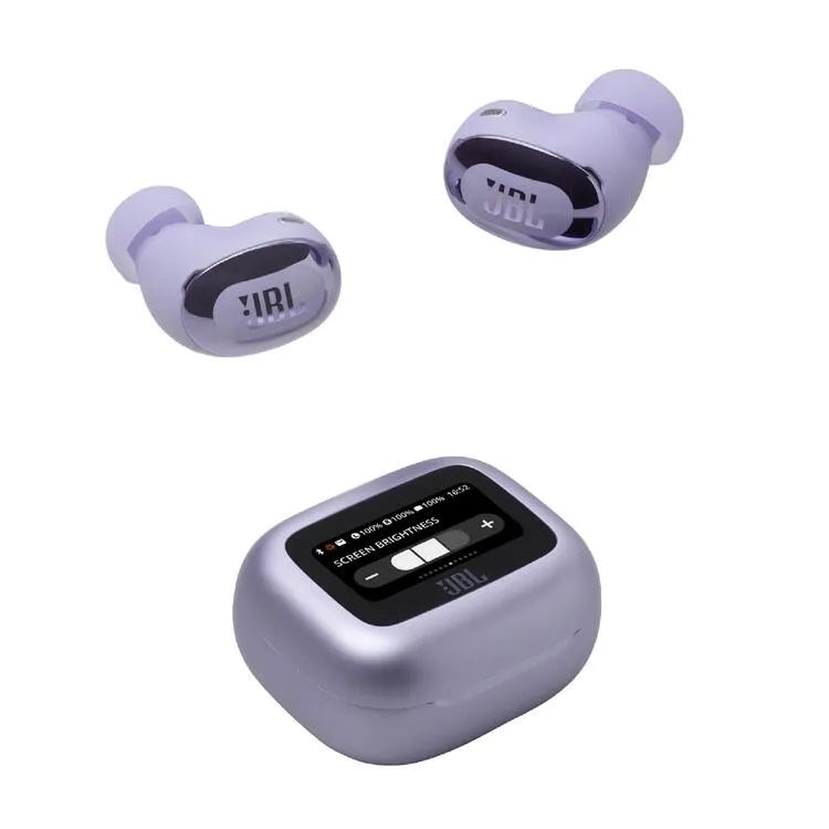JBL Live Buds 3 | Écouteurs intra-auriculaires - Écran tactile LED 1,45" - Bluetooth - Mauve