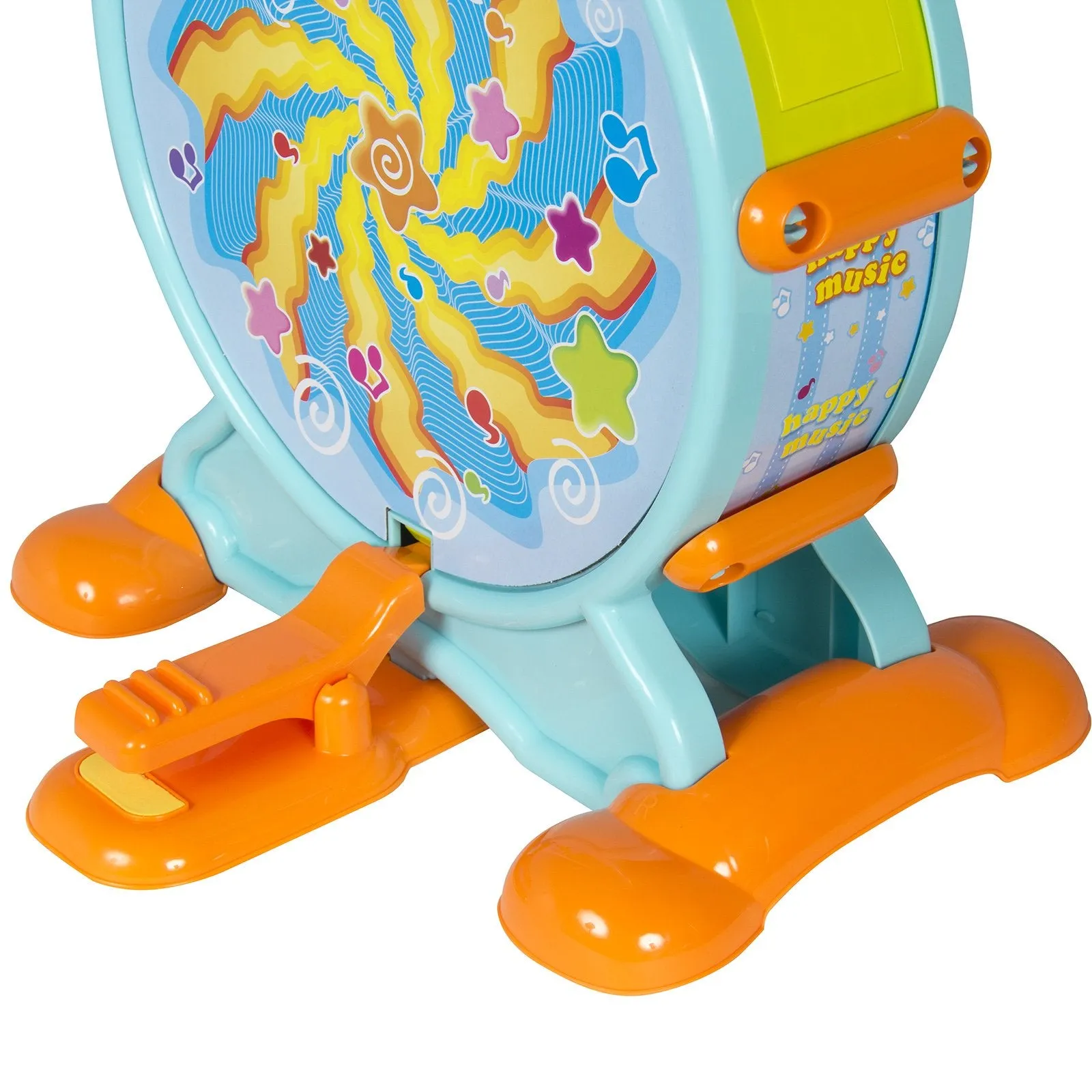 Kids Electronic Toy Drum Set w/ Sing-Along, Stool