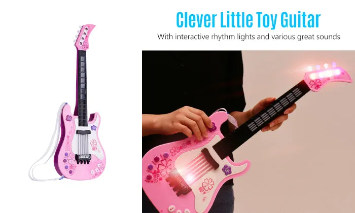 Kids Little Guitar With Rhythm Lights