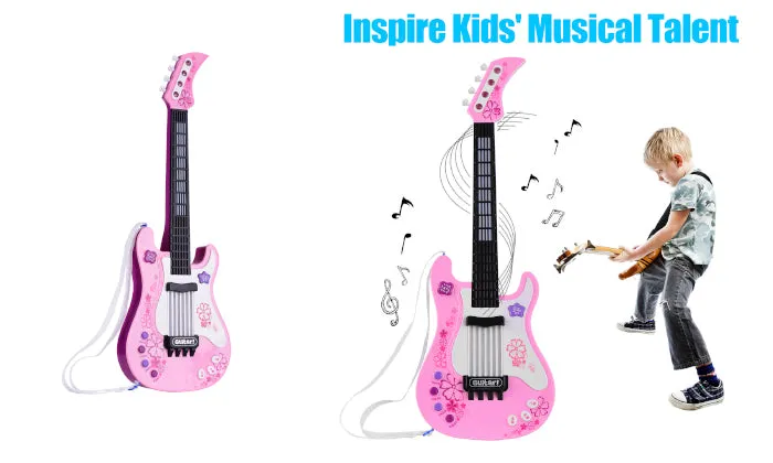 Kids Little Guitar With Rhythm Lights
