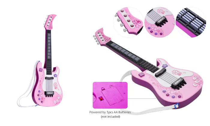 Kids Little Guitar With Rhythm Lights