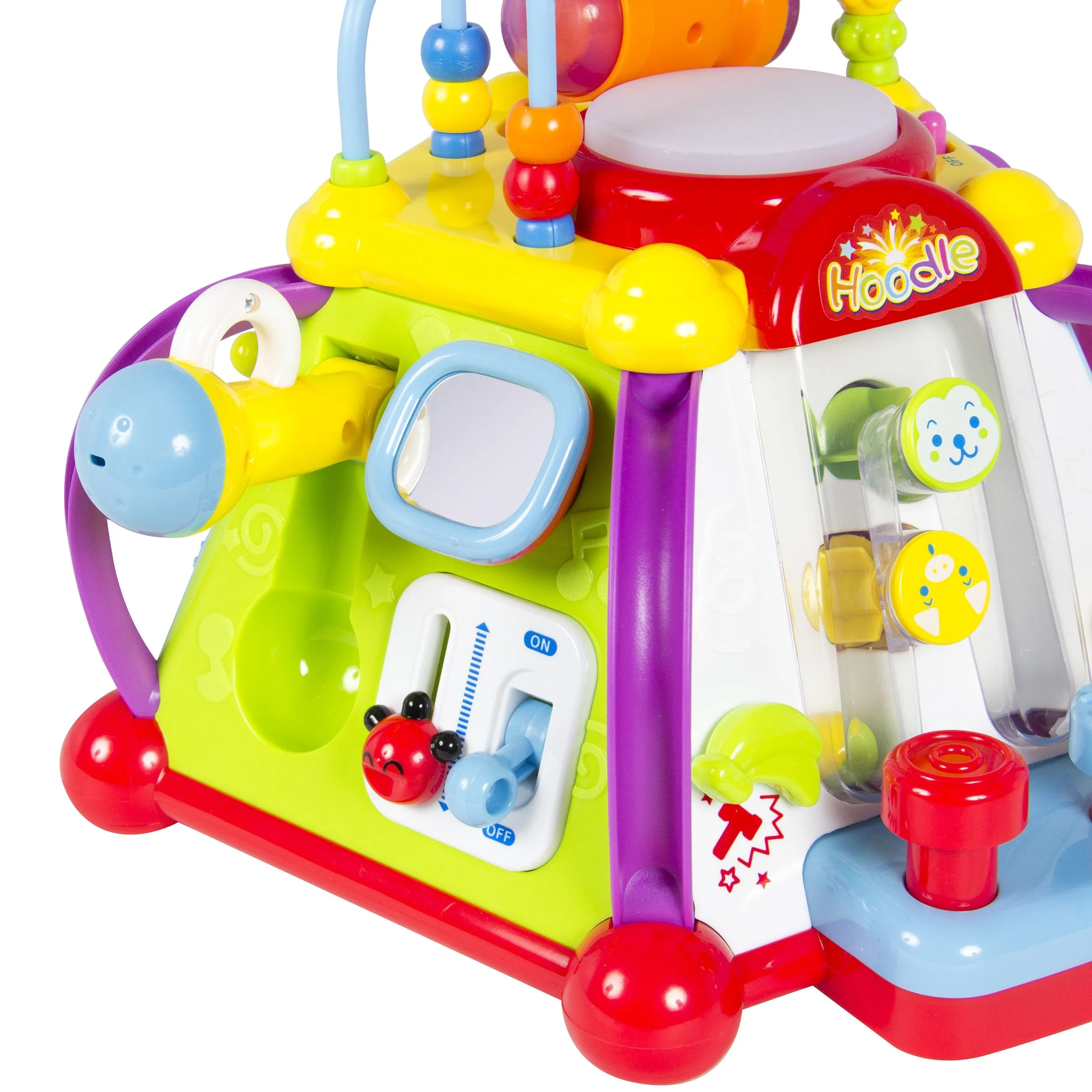 Kids Musical Learning Activity Cube Toy w/ 15 Features, Lights, Sounds