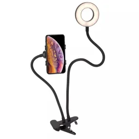 LAX Selfie Ring LED Light Stand with Desk Clip