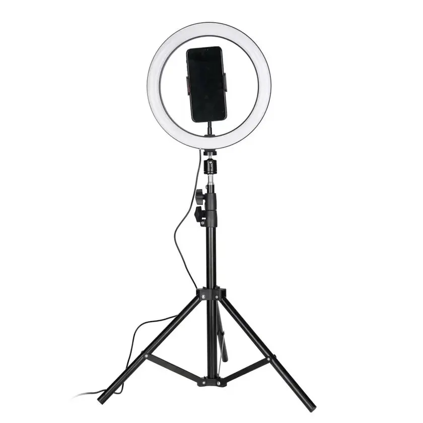 LAX Selfie Ring LED Light Stand with Tripod