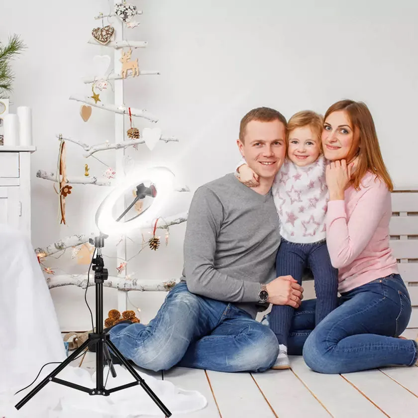 LAX Selfie Ring LED Light Stand with Tripod