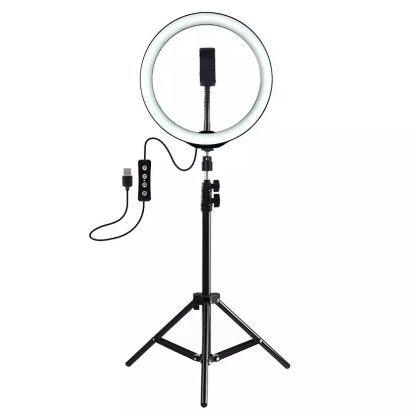 LAX Selfie Ring LED Light Stand with Tripod