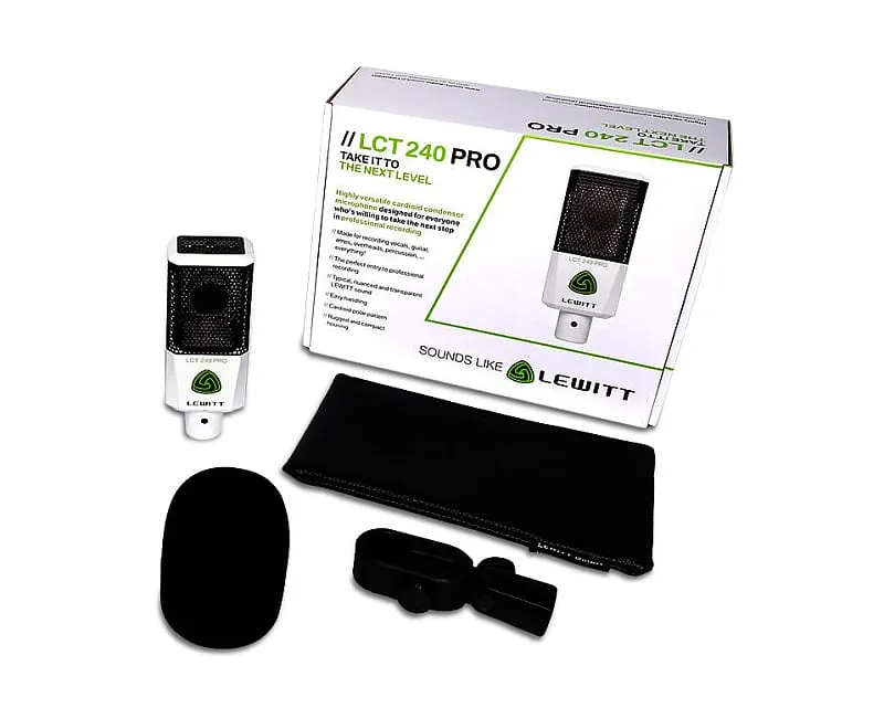 Lewitt LCT-240-PRO-WHT Large-Diaphragm Condenser Microphone