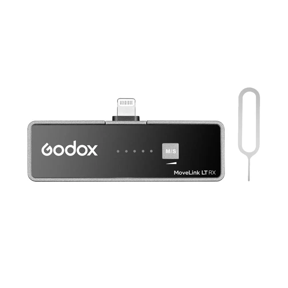 LT RX USB Lightning-Port Receiver for the GODOX MoveLink 2.4GHz Wireless Microphone System