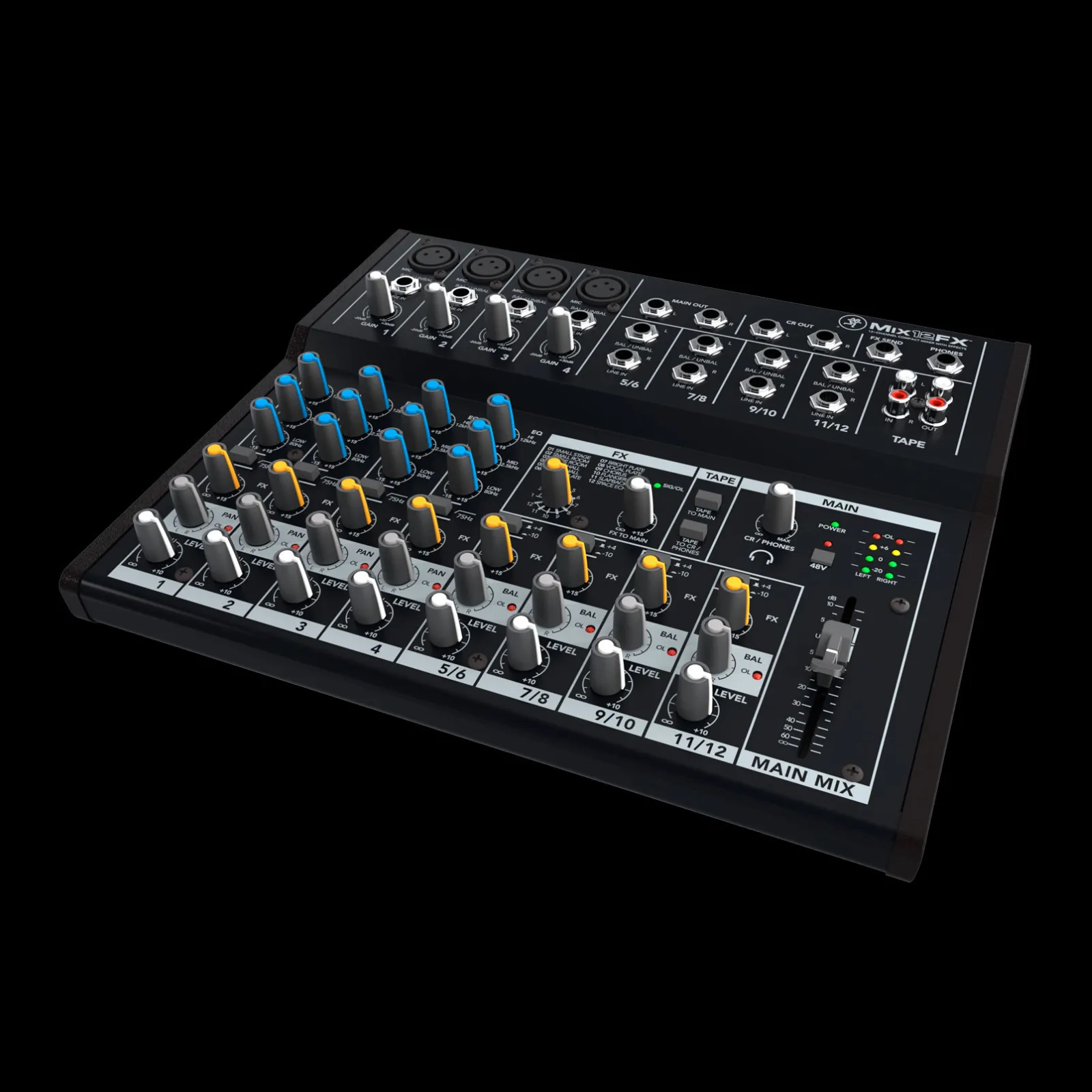 Mackie MIX12FX 12-Channel Compact Mixer with Effects