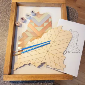 Maine Quilt Sign DIY Kit, Everything Included to Finish!