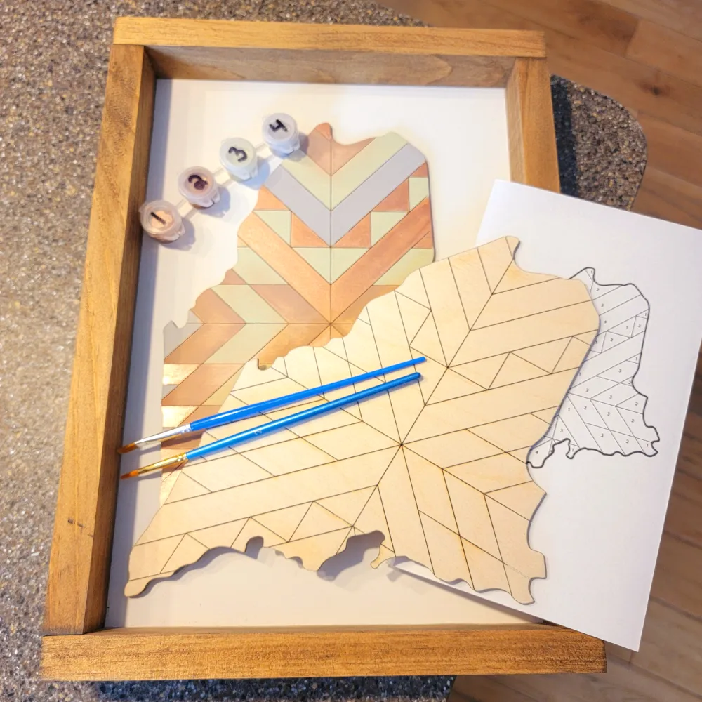 Maine Quilt Sign DIY Kit, Everything Included to Finish!