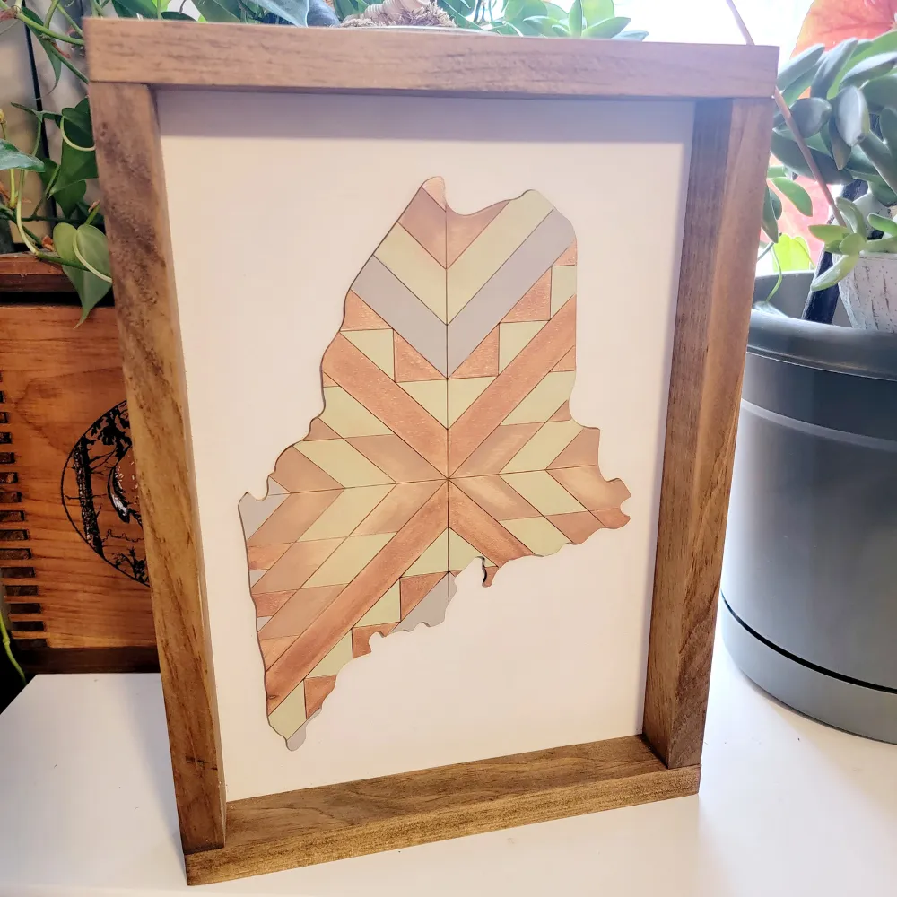 Maine Quilt Sign DIY Kit, Everything Included to Finish!