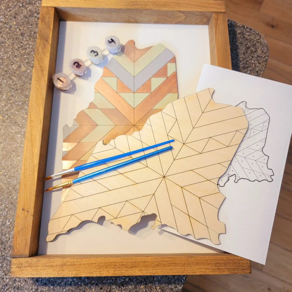 Maine Quilt Sign DIY Kit, Everything Included to Finish!