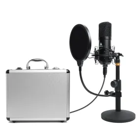 Maono USB Studio Tabletop Microphone Kit with Pop Filter & Flight Case