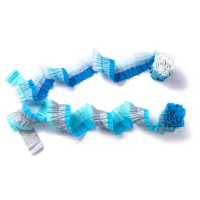 Metallic & Blue Paper Party Streamers