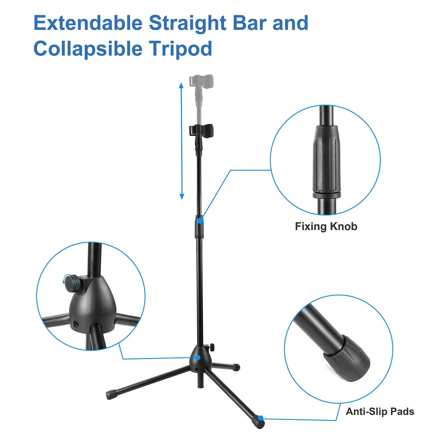 Microphone Stands Tripod Boom Mic Holders