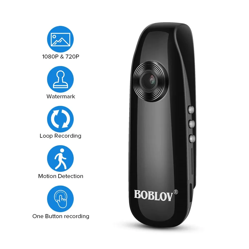 Mini Camera Full HD 1080P Portable Police Camera Video Recorder 8GB memory