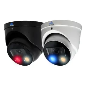 MTT8106-AD | 8MP 4K Turret Security Camera with Active Deterrence and SMD 4.0
