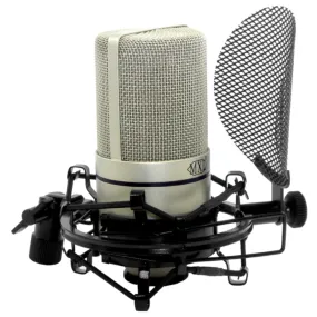 MXL 990 Complete Microphone Bundle with Integrated Pop Filter/Shockmount Kit