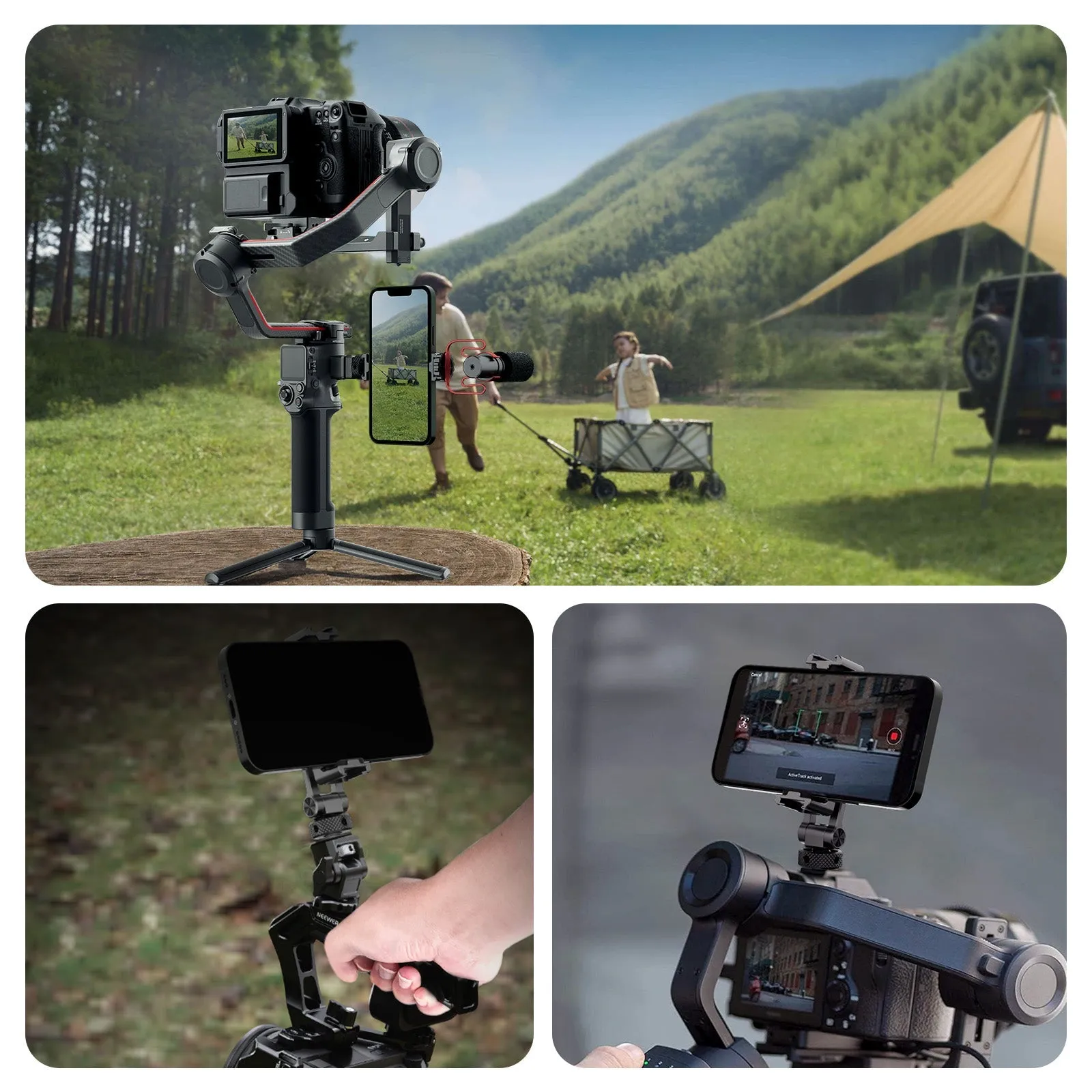 NEEWER GA010 Phone Tripod Mount For DJI RS4 RS3 Pro RS2 RSC2