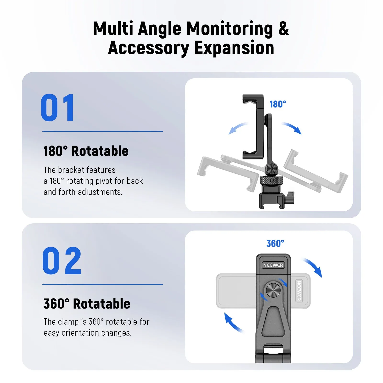 NEEWER GA010 Phone Tripod Mount For DJI RS4 RS3 Pro RS2 RSC2