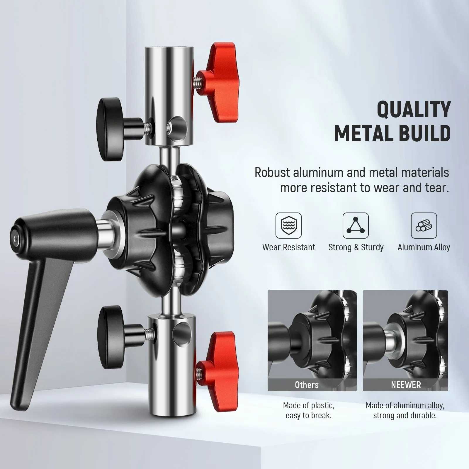 NEEWER UA020 Heavy Duty Light Stand Head Adapter