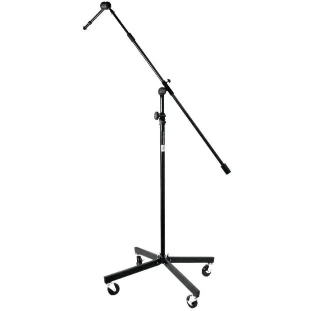 On-Stage SB96  - Tripod Studio Mic Boom with 7" Mini Boom Extension and Casters