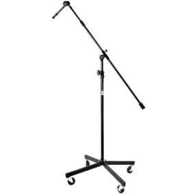 On-Stage SB96  - Tripod Studio Mic Boom with 7" Mini Boom Extension and Casters
