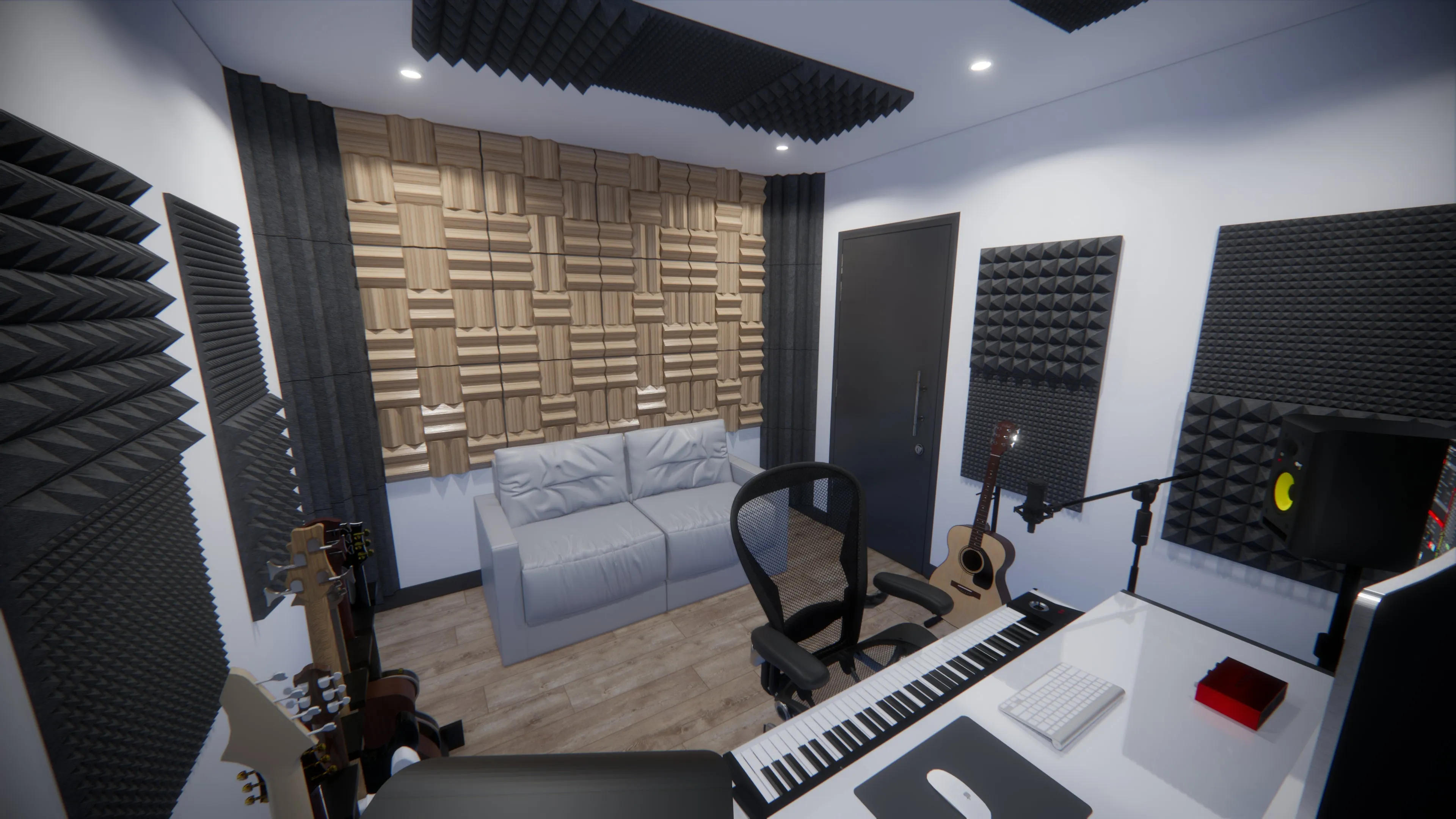 Paulownia Wood Acoustic Diffuser Panel