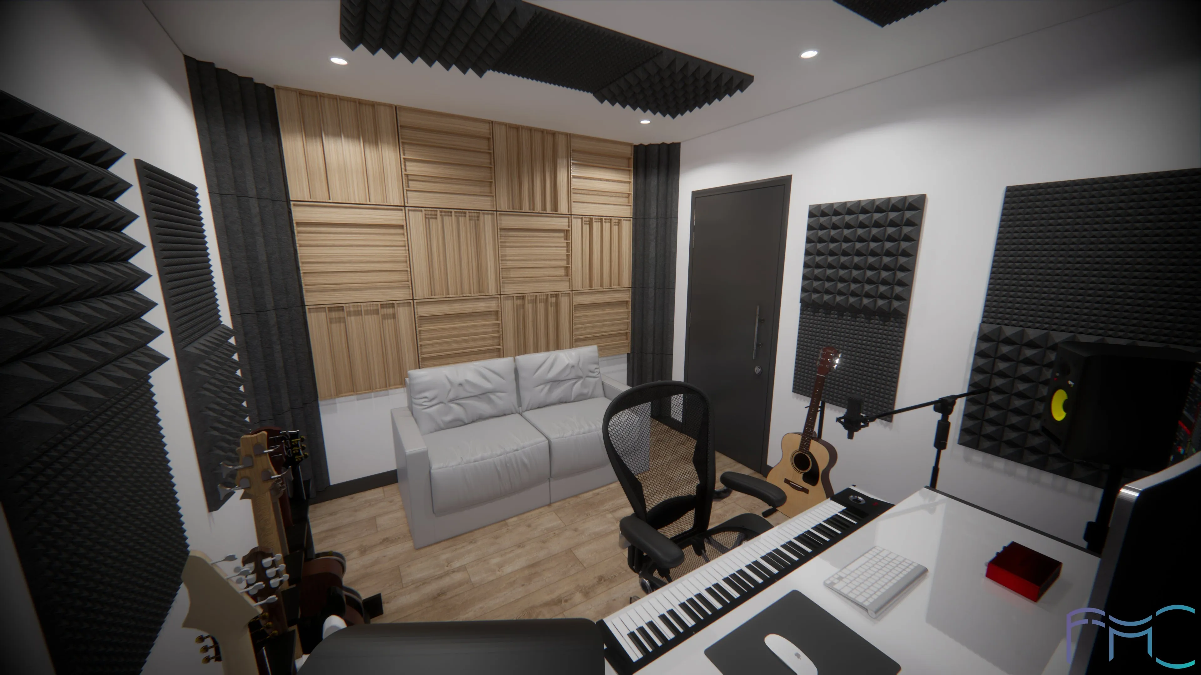 Paulownia Wood Acoustic Diffuser Panel