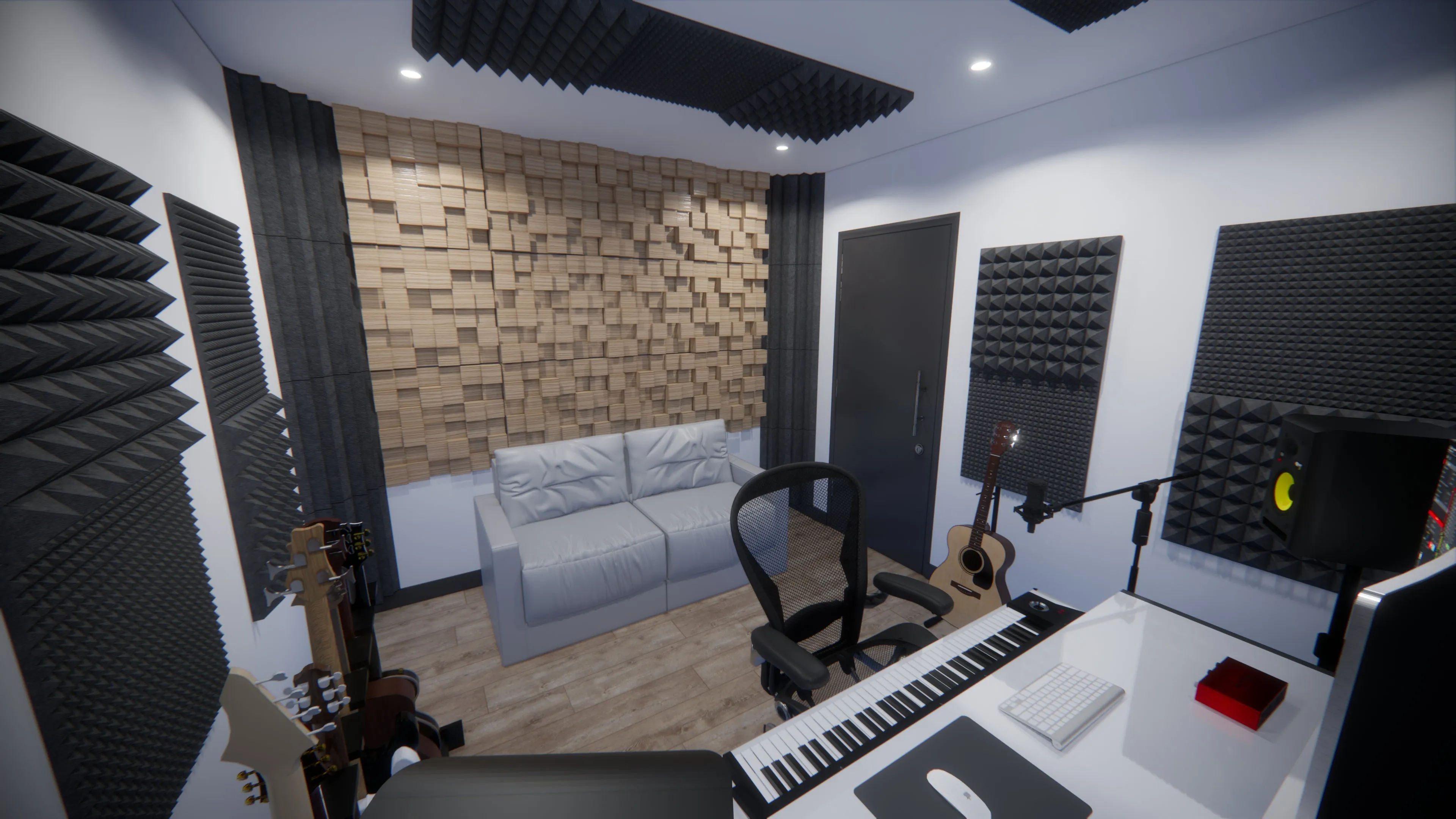 Paulownia Wood Acoustic Diffuser Panel