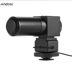 Photography Interview On-camera Microphone Recording Mic for Nikon Canon Sony DSLR Camera DV Camcorder Microphone Mic