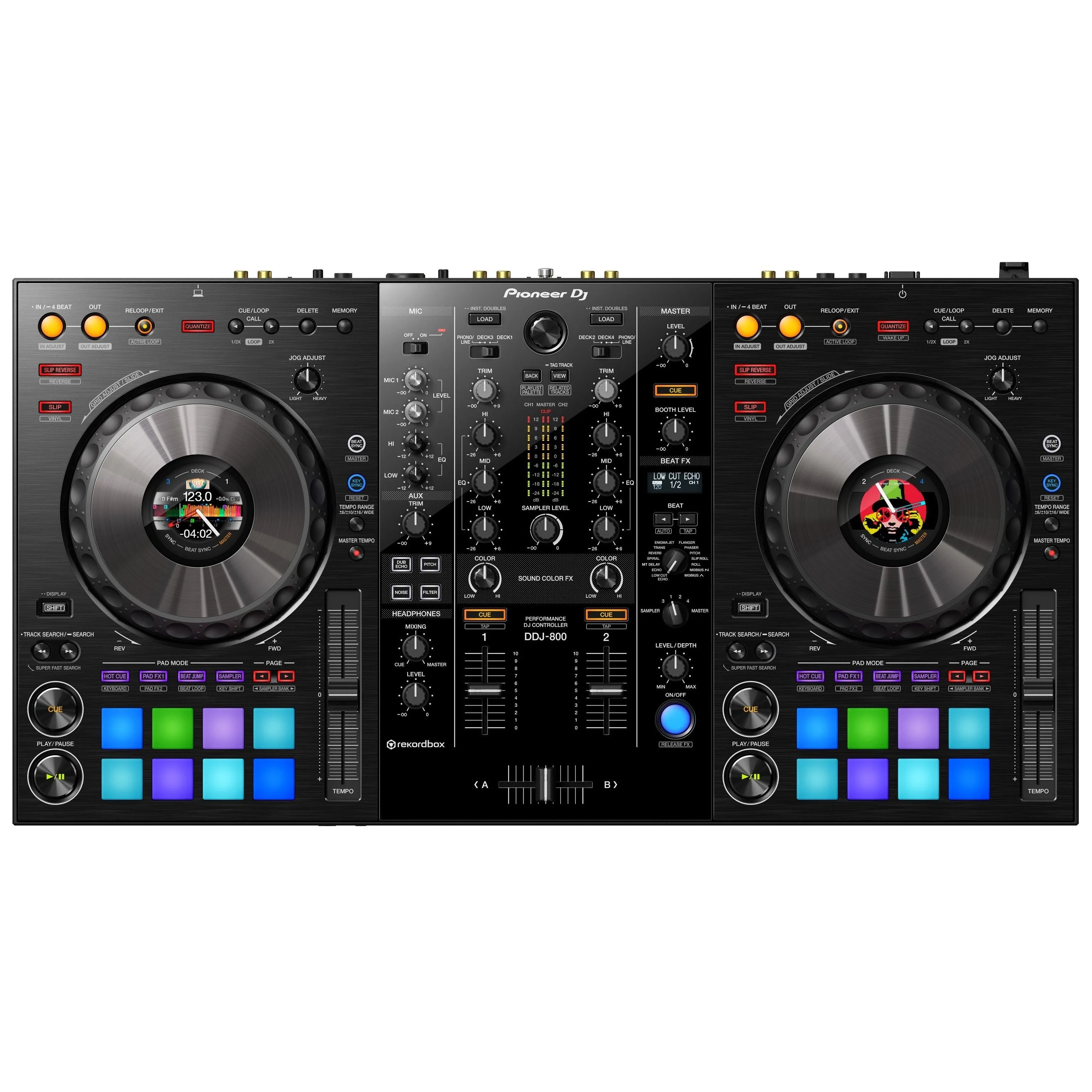 Pioneer DDJ-800 2-Channel Performance Dj Controller & GU-EVA-2816-4 Soft Case Bundle