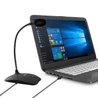 Plug and Play USB Desktop Microphone with Flexible Neck and Mute Button