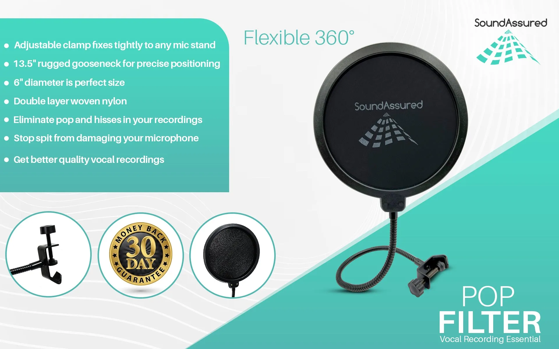 Pop Filter / Microphone Wind Shield