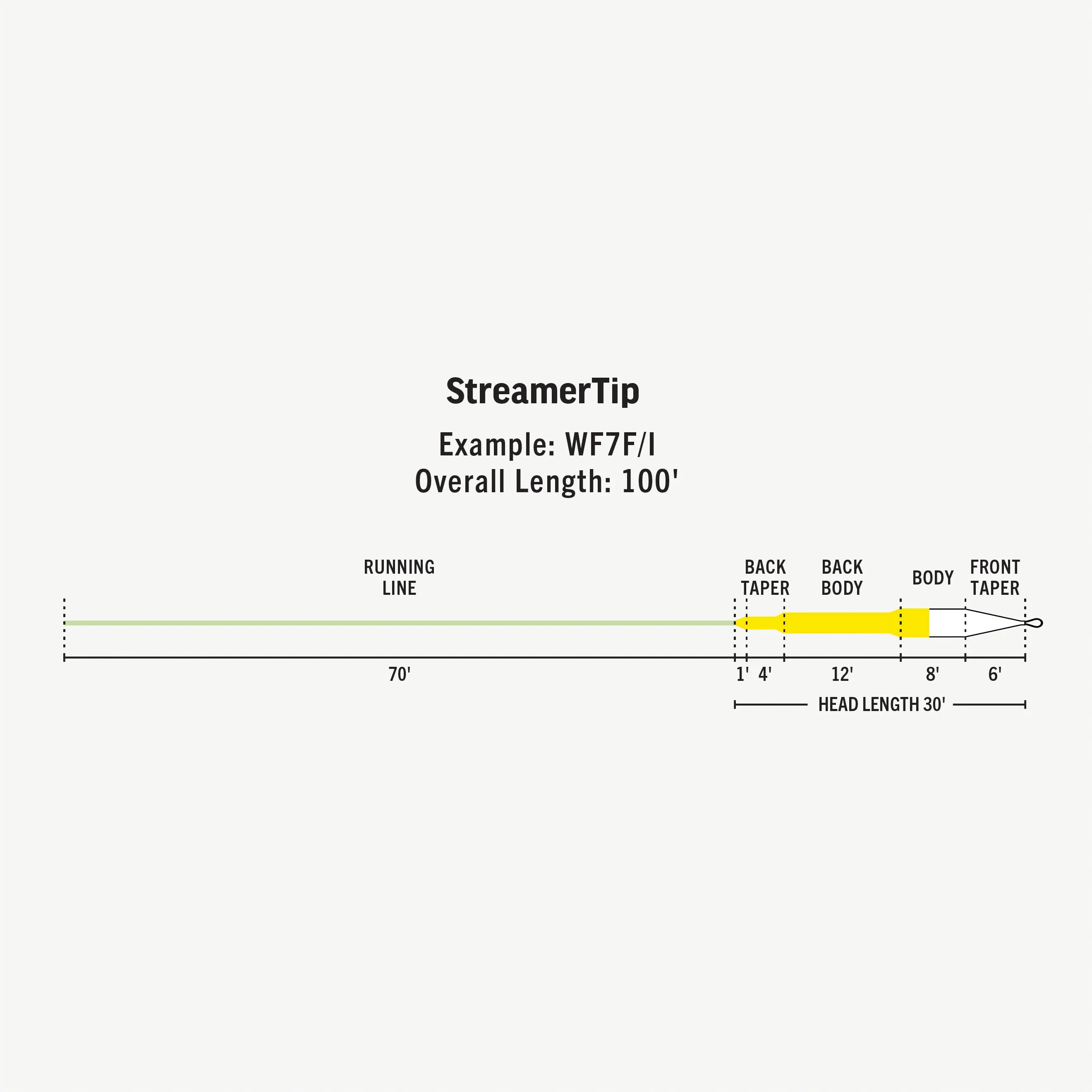 Premier StreamerTip Fly Line WF8F/S6 - Float/6ips