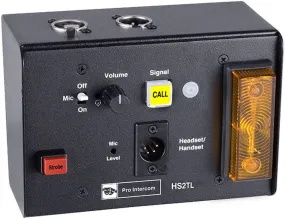 Pro Intercom HS2TL Desktop Headset Station with Xenon Signal Lamp