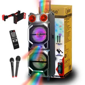 QPB-21001 High Power 10000W Dual 10" Rechargeable Bluetooth karaoke speaker