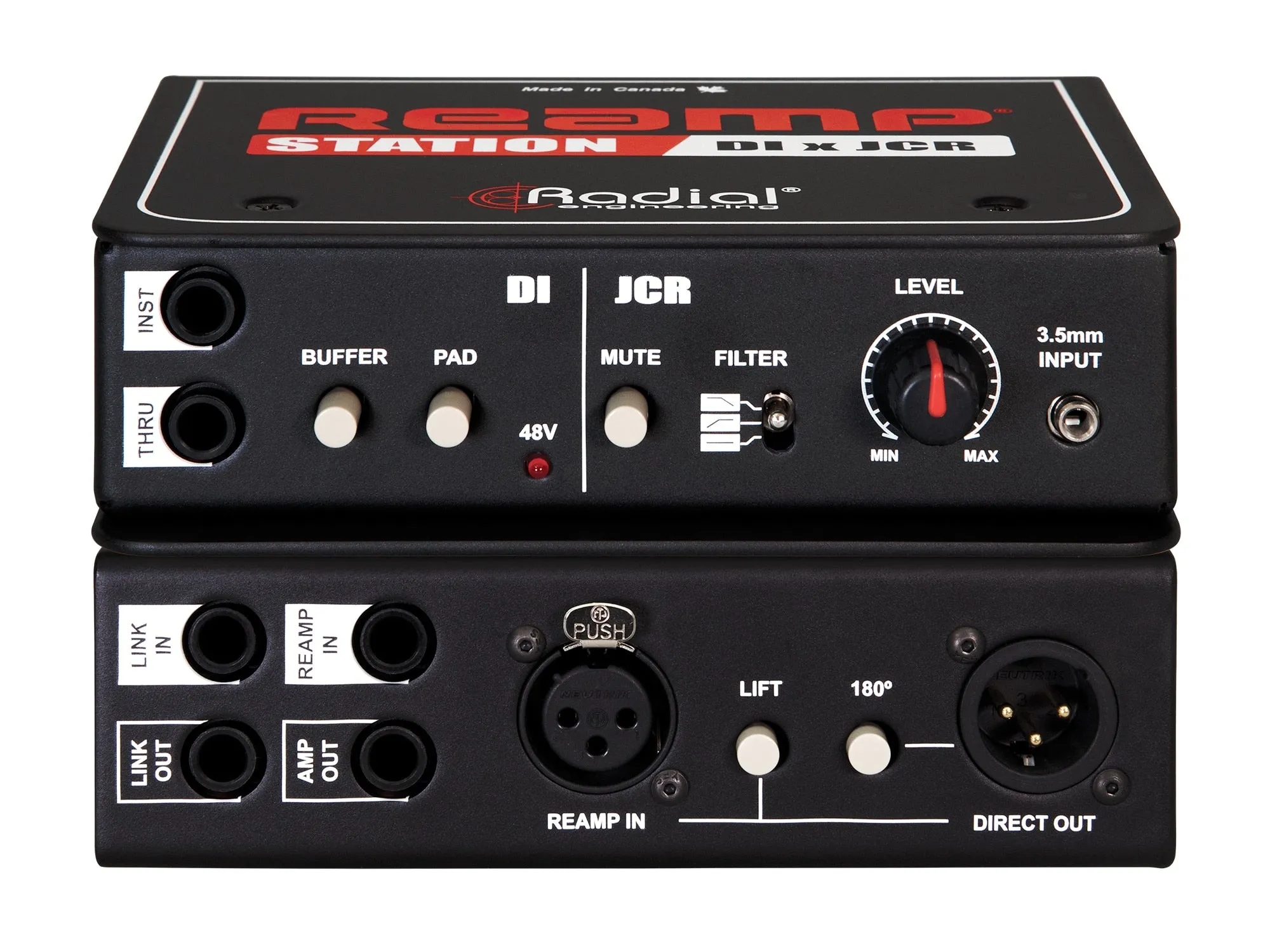 Radial Reamp Station - DI Box & JCR Reamp Combo