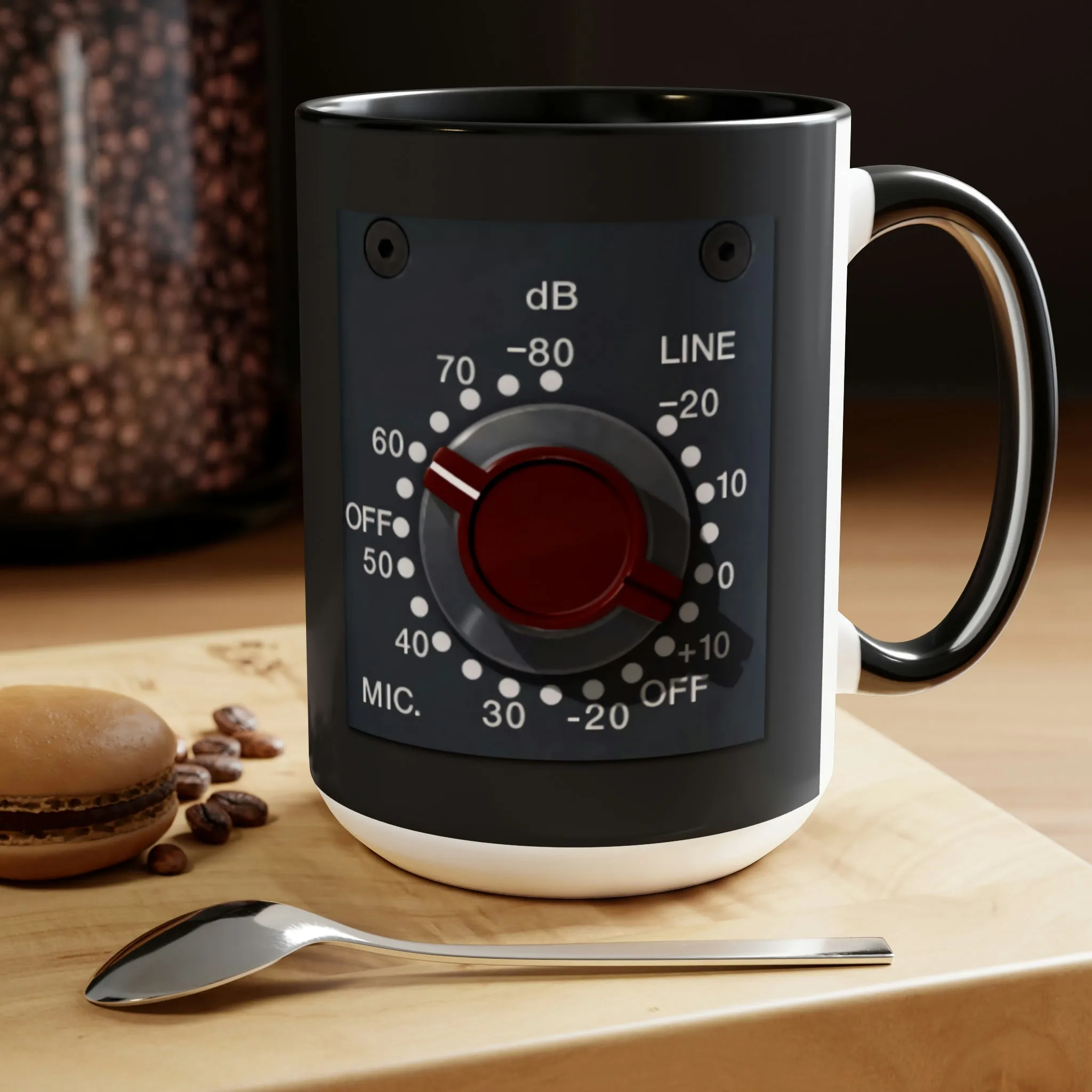 Recording Studio Audio Engineer NEVE Mic Pre British Sound LARGE Two-Tone Coffee Mug 15oz