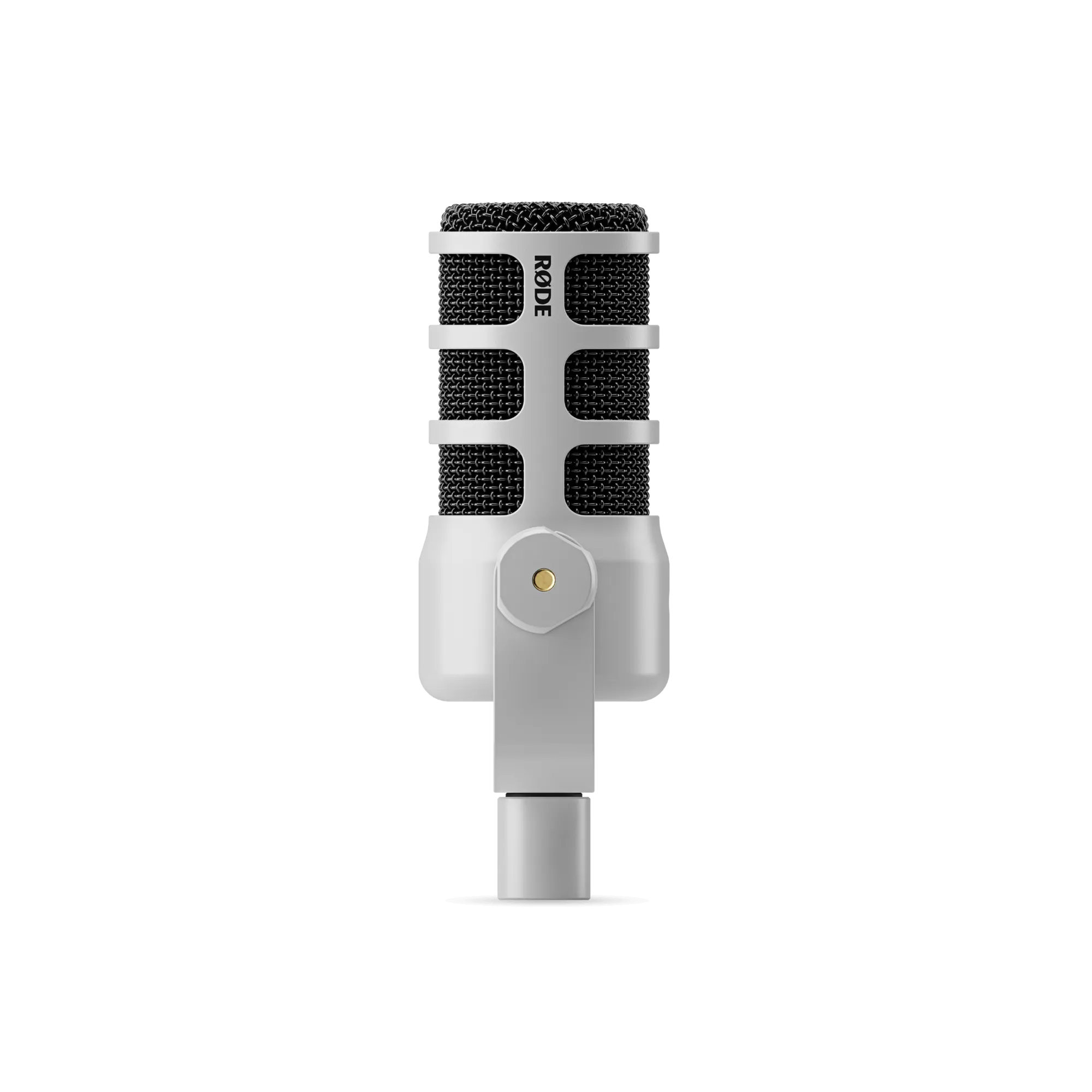 Rode PodMic Dynamic Broadcast Microphone And PSA1  Professional Studio Arm Combo - White