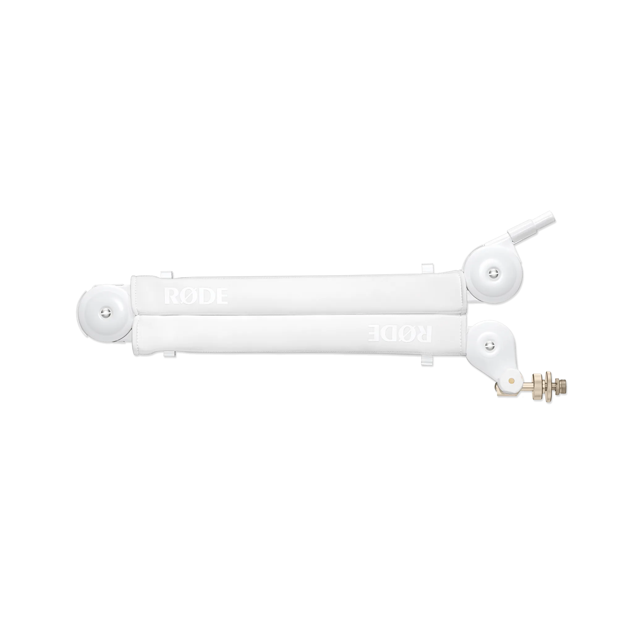 Rode PodMic Dynamic Broadcast Microphone And PSA1  Professional Studio Arm Combo - White